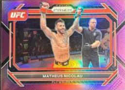 Matheus Nicolau 2023 Panini Prizm UFC Base #47 Purple