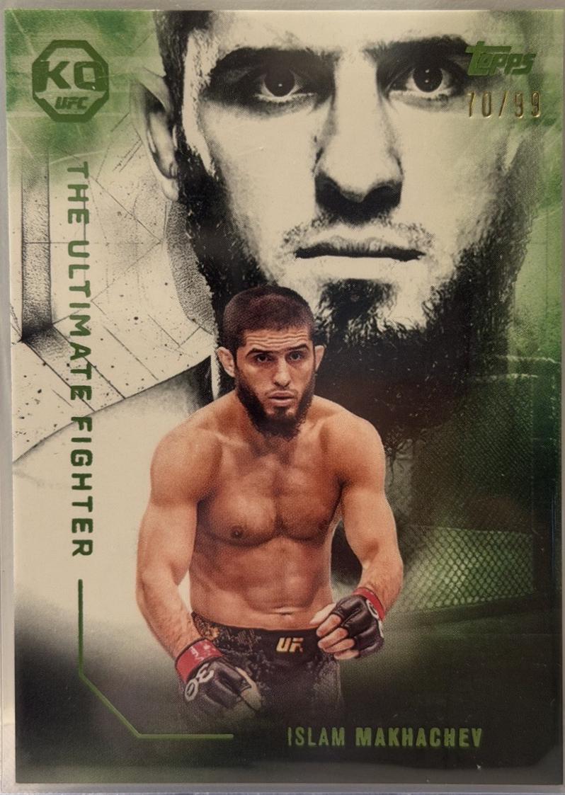Islam Makhachev 2025 Topps Knockout UFC The Ultimate Fighter #UF-4 Lime Green