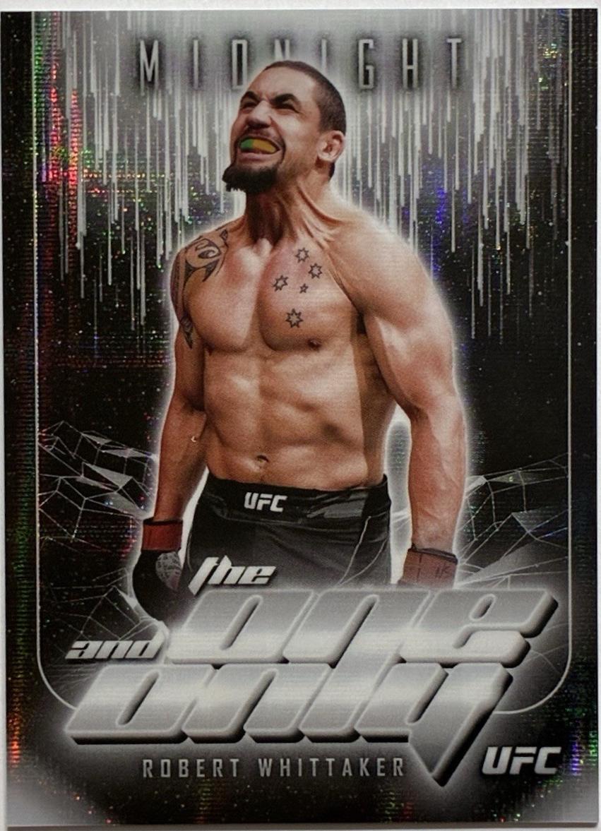 Robert Whittaker 2024 Topps Midnight UFC The One and Only #TO-21 Moon Beam