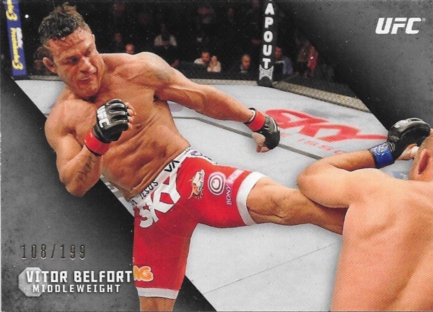Vitor Belfort 2015 Topps UFC Knockout Base #92 Silver