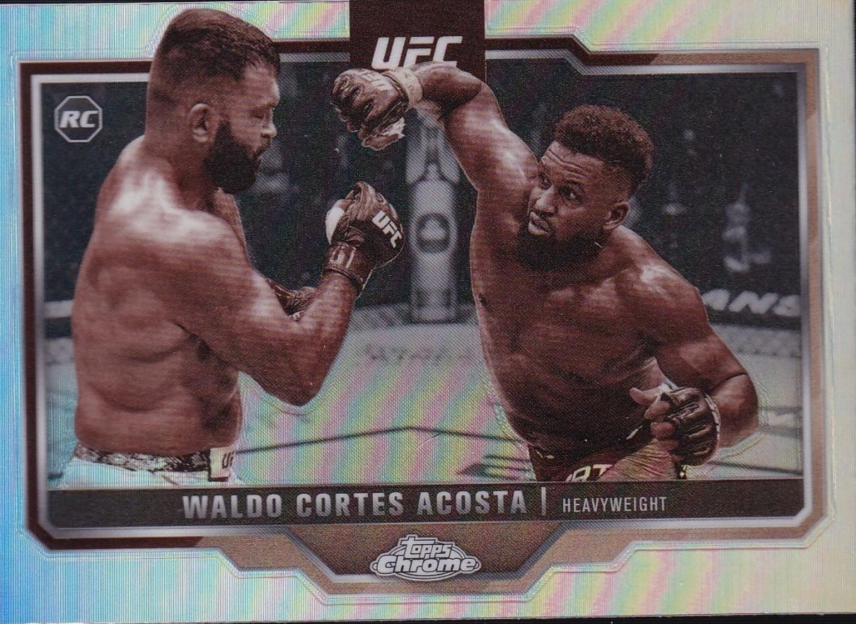 Waldo Cortes Acosta 2025 Topps Chrome UFC Base #19 Sepia Refractor