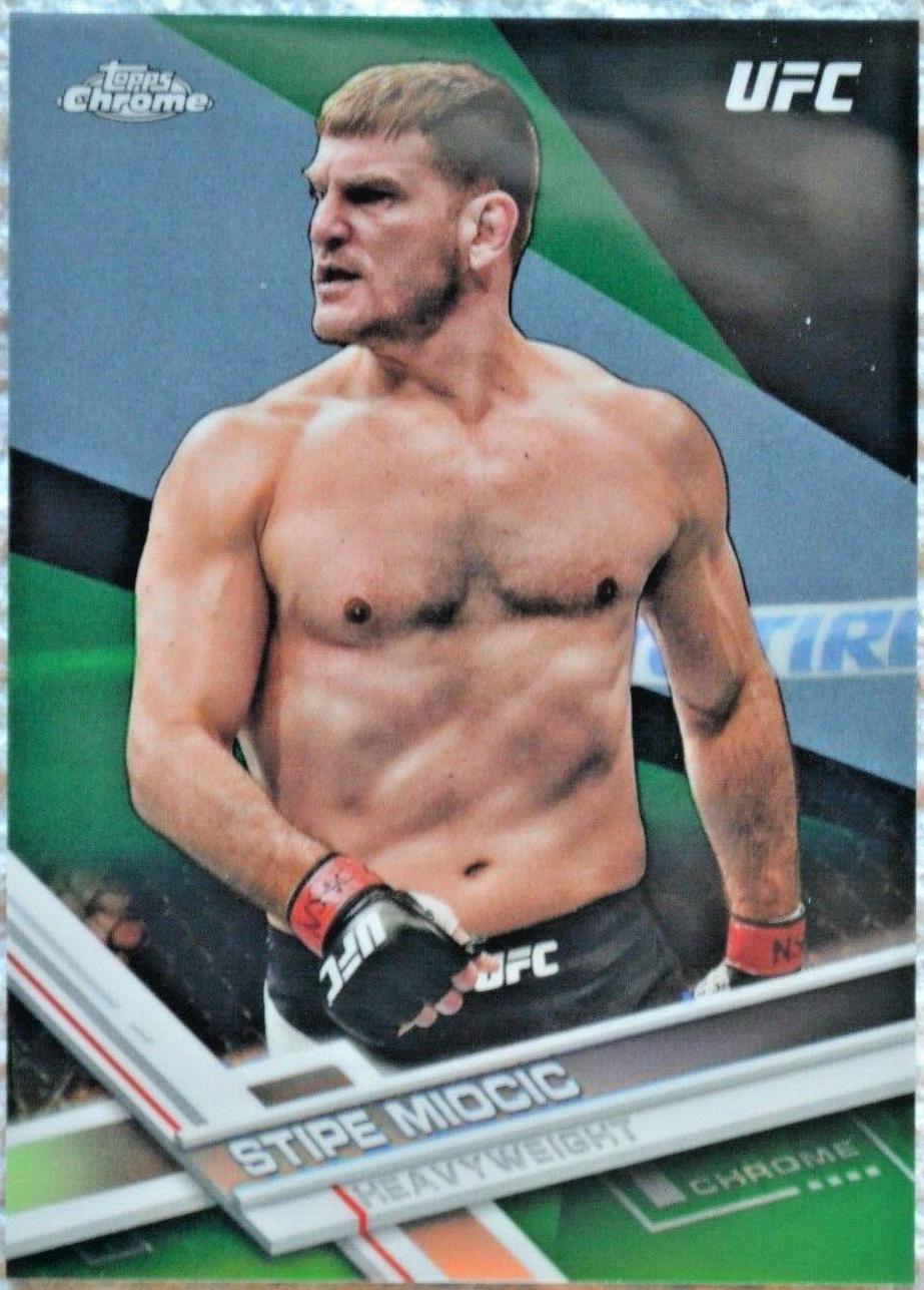 Stipe Miocic 2017 Topps Chrome UFC Base #19 Green