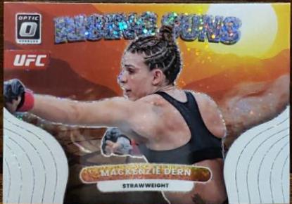 Mackenzie Dern 2023 Panini Donruss Optic UFC Rising Suns #13 White Sparkle