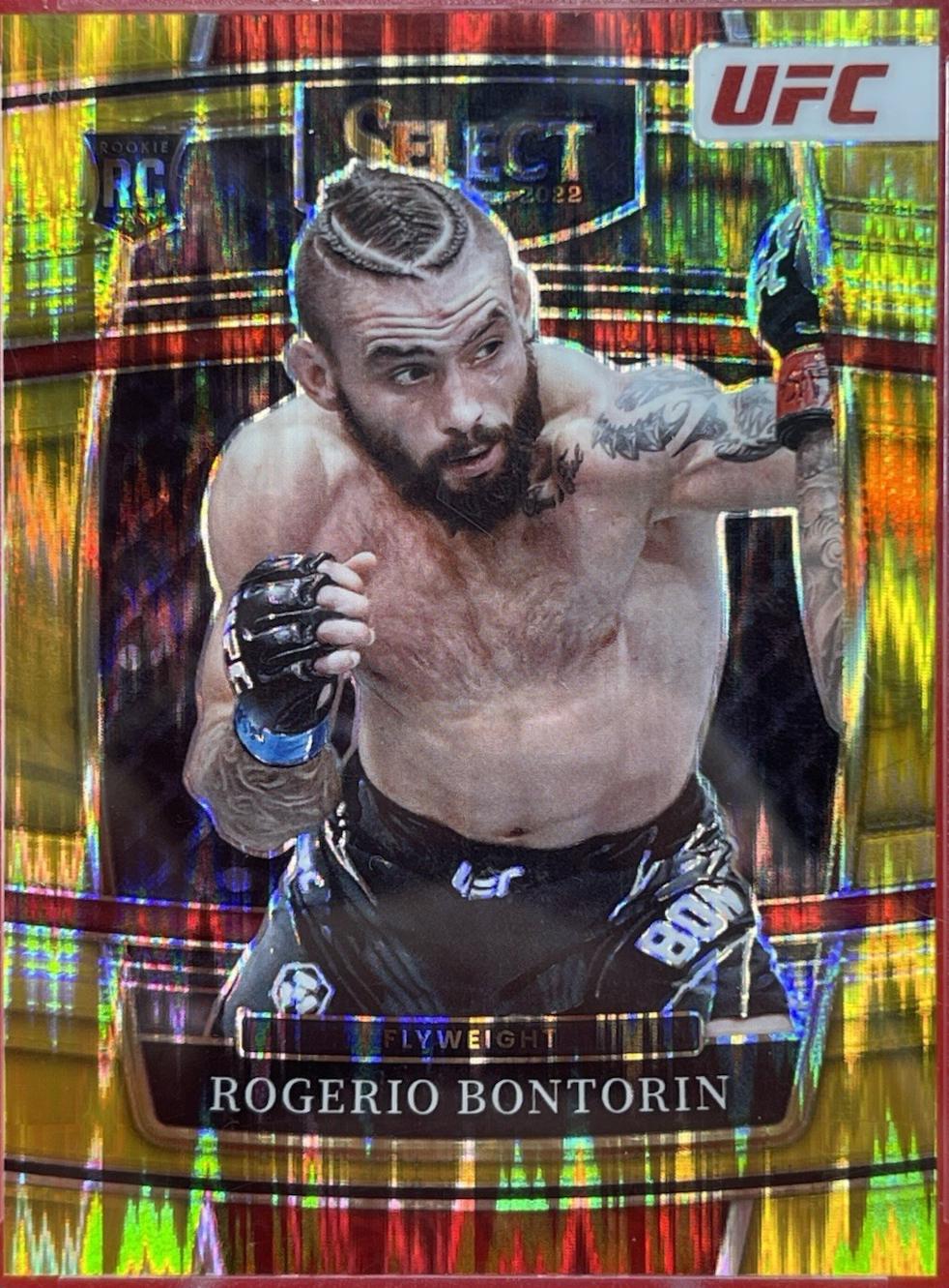 Rogerio Bontorin 2022 Panini Select UFC Concourse #63 Gold Flash