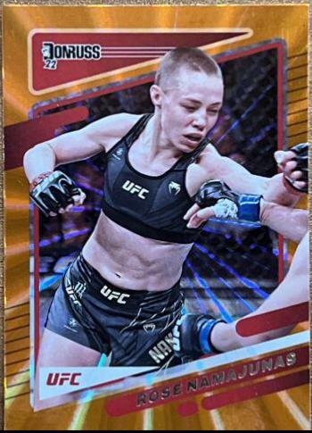 Rose Namajunas 2022 Panini Donruss UFC Base #38 Orange