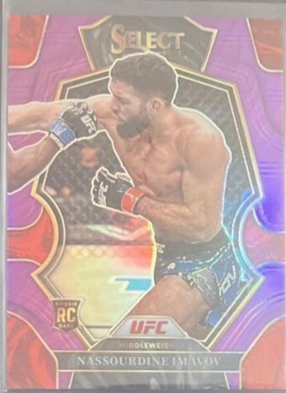 Nassourdine Imavov 2023 Panini Select UFC Premier Level #197 Purple