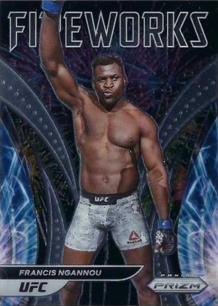Francis Ngannou 2022 Panini Prizm UFC Fireworks #16 Black