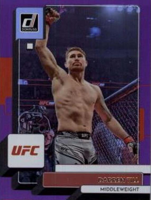 Darren Till 2023 Panini Donruss UFC Base #100 Purple Flood