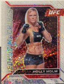 Holly Holm 2022 Panini Prizm UFC Bonus Machines #2 White Sparkle