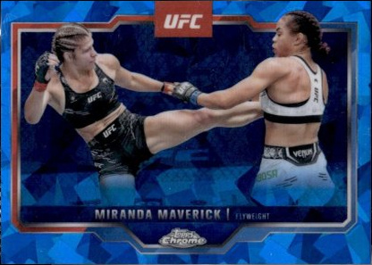 Miranda Maverick 2025 Topps Chrome Sapphire UFC Base Sapphire #5 Padparadscha Sapphire