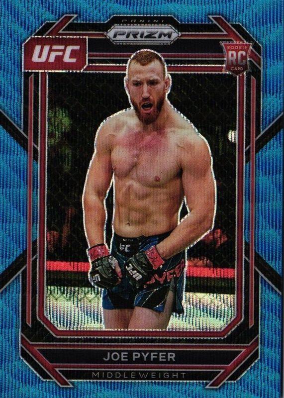 Joe Pyfer 2023 Panini Prizm UFC Base #159 Blue Wave