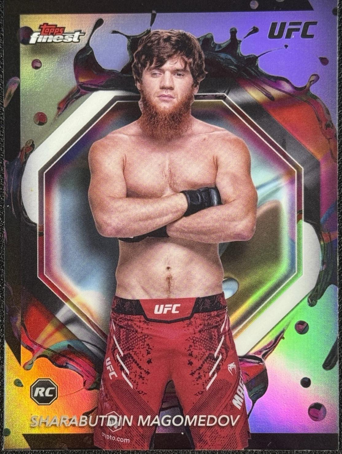 Shara Magomedov 2024 Topps Finest UFC Base Rare #218 Refractor