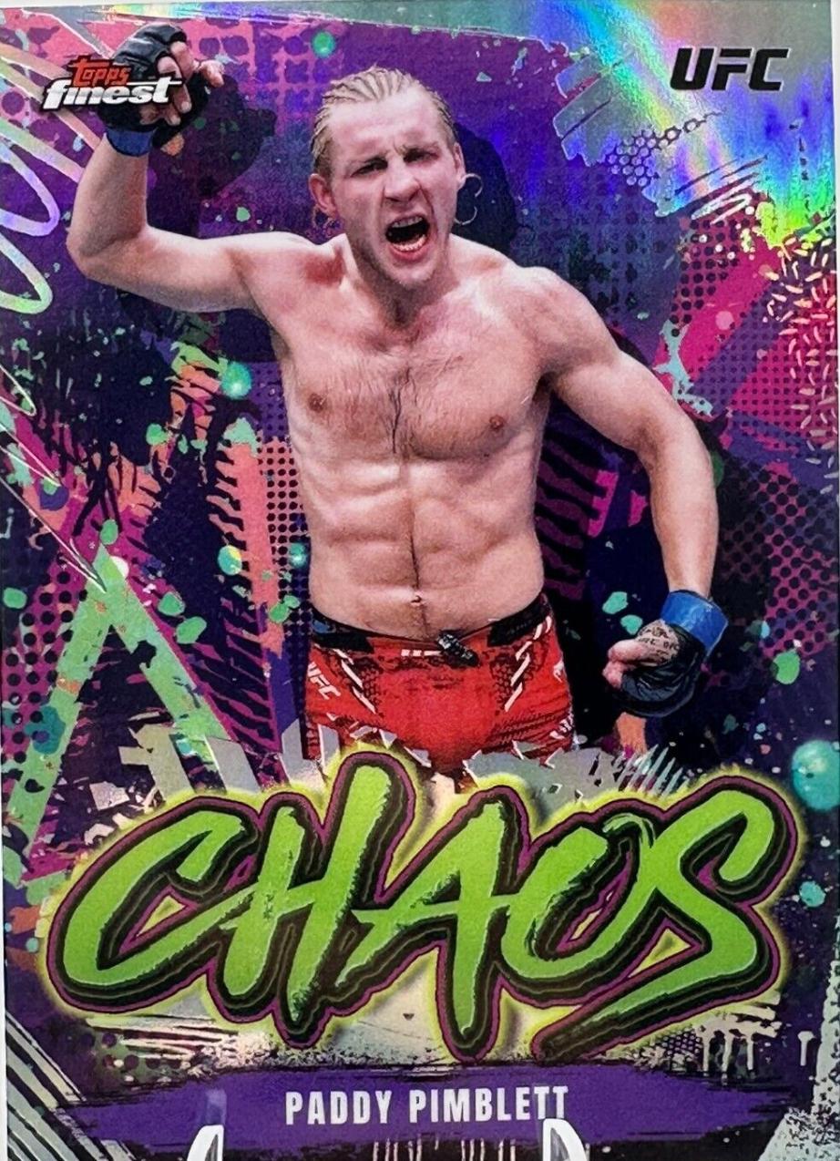 Paddy Pimblett 2024 Topps Finest UFC Chaos #CHA-2 Refractor