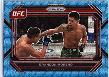Brandon Moreno 2023 Panini Prizm UFC Base #38 Blue Wave