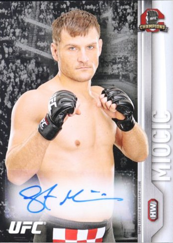 Stipe Miocic 2015 Topps UFC Champions Autographs #FA-SMI Platinum