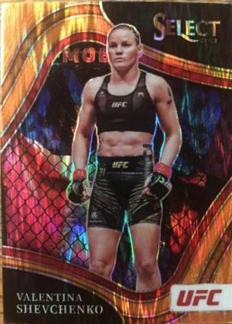 Valentina Shevchenko 2022 Panini Select UFC Octagonside #251 Orange Flash