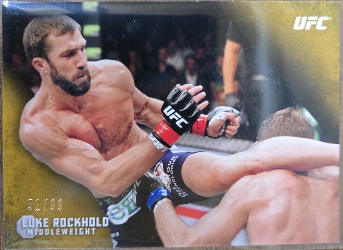 Luke Rockhold 2015 Topps UFC Knockout Base #41 Gold