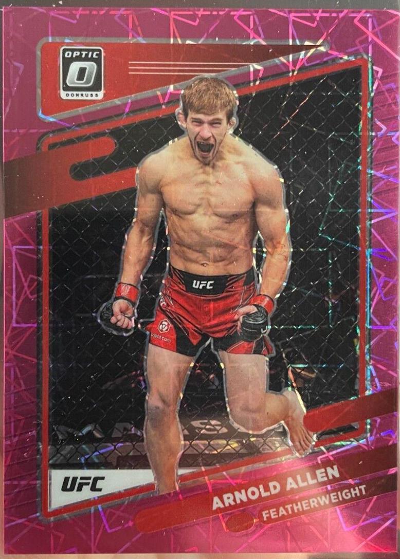 Arnold Allen 2022 Panini Donruss Optic UFC Base #53 Pink Velocity