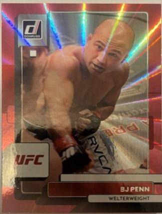BJ Penn 2023 Panini Donruss UFC Base #23 Pink Laser