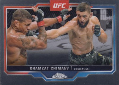 Khamzat Chimaev 2025 Topps Chrome UFC Base #102 OctaFractor