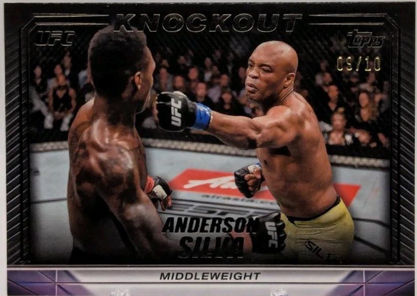 Anderson Silva 2024 Topps Knockout UFC Base #40 Black