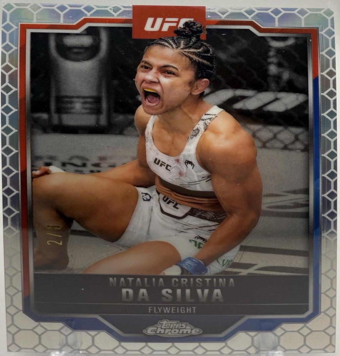 Natalia Silva 2025 Topps Chrome UFC Base #82 OctaFractor
