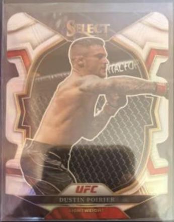 Dustin Poirier 2023 Panini Select UFC Mezzanine #371 Silver Die Cut
