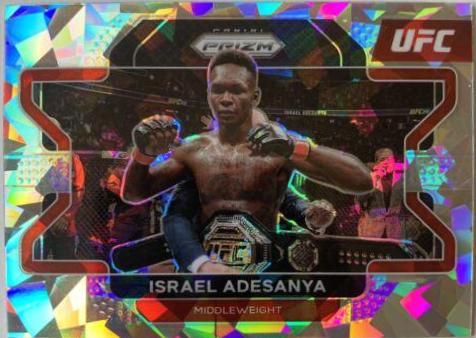 Israel Adesanya 2022 Panini Prizm UFC Base #23 Ice