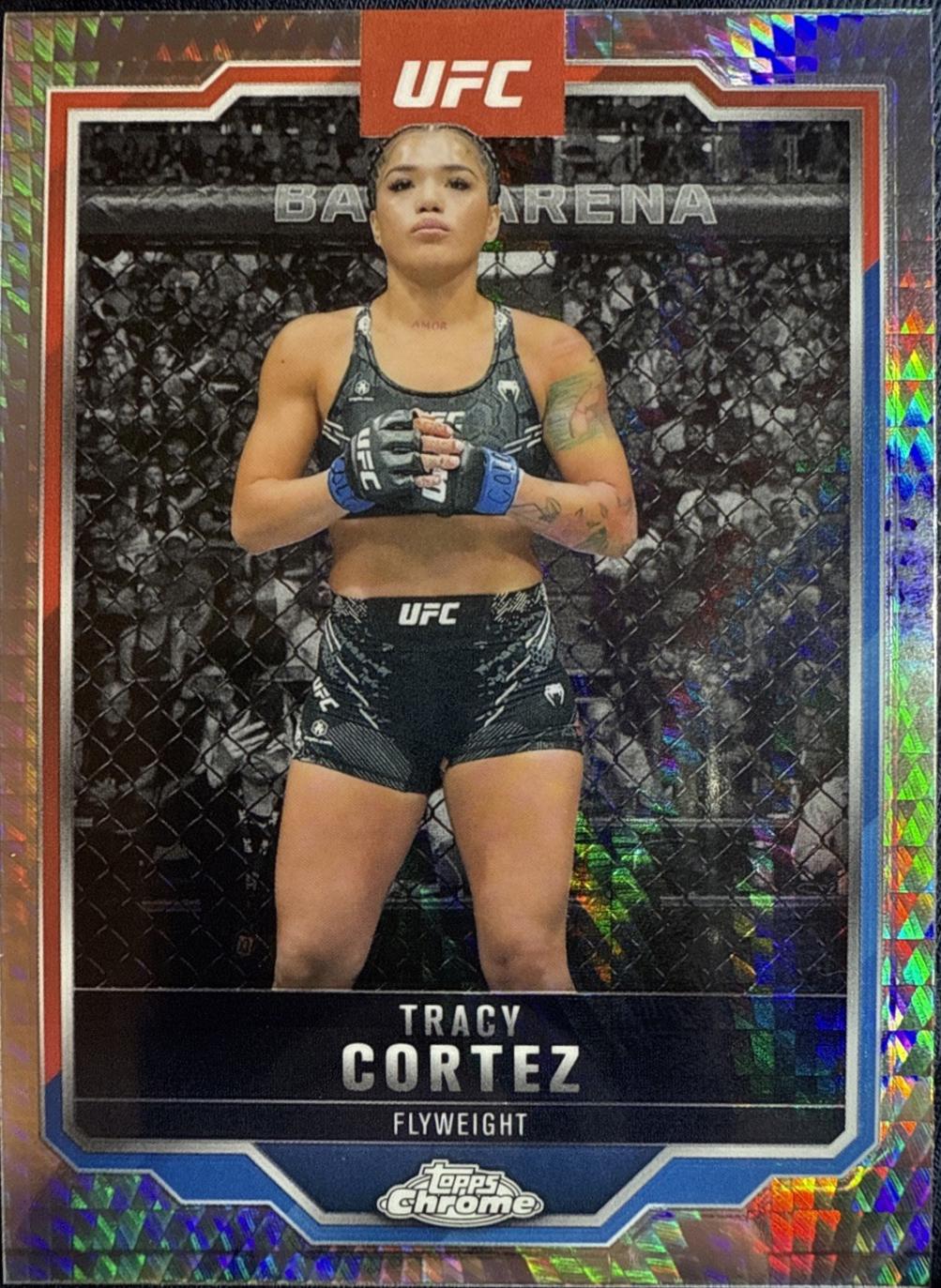 Tracy Cortez 2025 Topps Chrome UFC Base #134 Prism Refractor