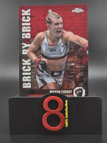 Manon Fiorot 2024 Topps Chrome UFC Brick by Brick #BYB-15 Red Refractor