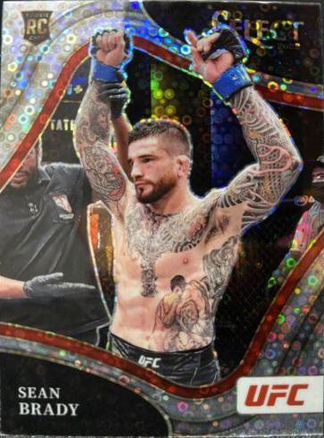 Sean Brady 2022 Panini Select UFC Octagonside #254 Silver