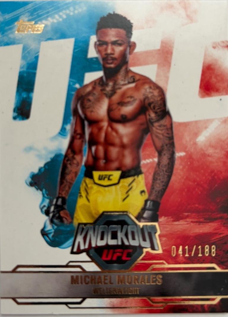 Michael Morales 2025 Topps Knockout UFC Base #15 Gold