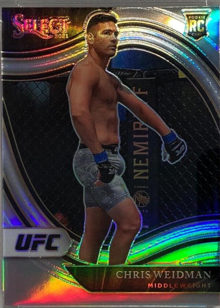 Chris Weidman 2021 Panini Select UFC Octagonside #260 Silver