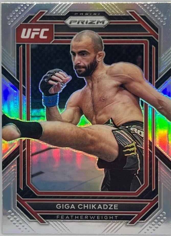 Giga Chikadze 2023 Panini Prizm UFC Base #137 Silver