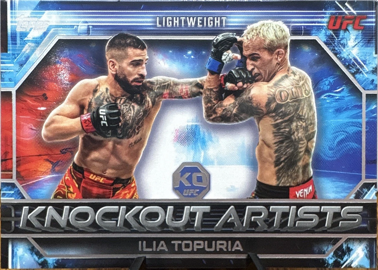 Ilia Topuria 2026 Topps Knockout UFC Knockout Artists #KA-6 Emerald