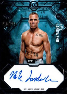 Nate Landwehr 2025 Topps Knockout UFC Knockout Autographs #KA-NL Platinum