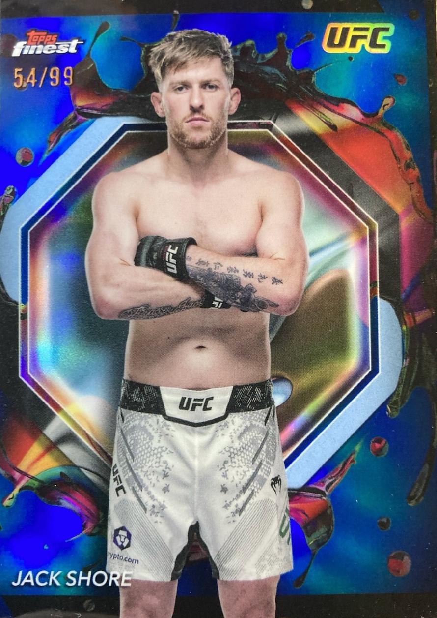 Jack Shore 2024 Topps Finest UFC Base Rare #235 Blue Refractor