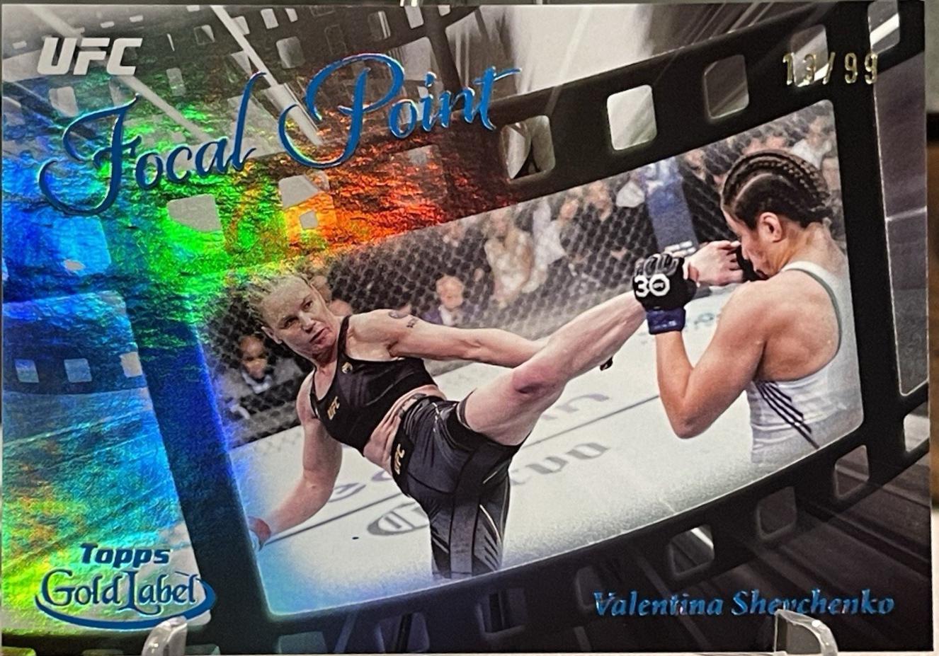 Valentina Shevchenko 2024 Topps Gold Label UFC Focal Point #FP-14 Blue