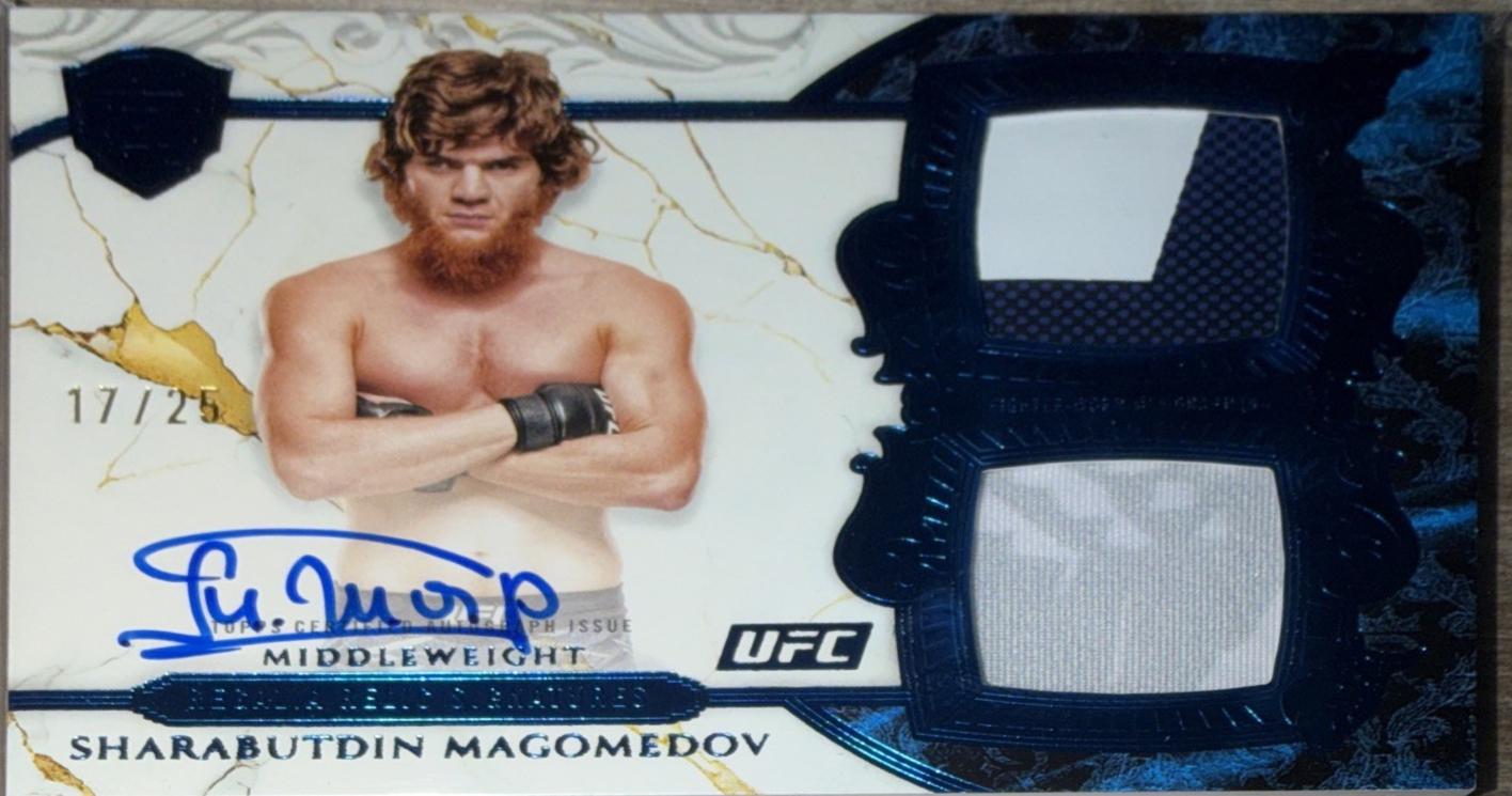 Shara Magomedov 2025 Topps Royalty UFC Regalia Relic Signatures #RRS-SM Blue