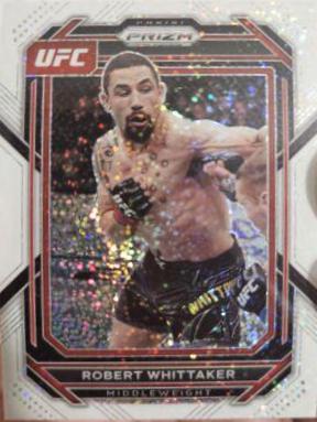 Robert Whittaker 2023 Panini Prizm UFC Base #126 White Sparkle