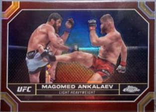 Magomed Ankalaev 2024 Topps Chrome UFC Base #118 Magenta Refractor