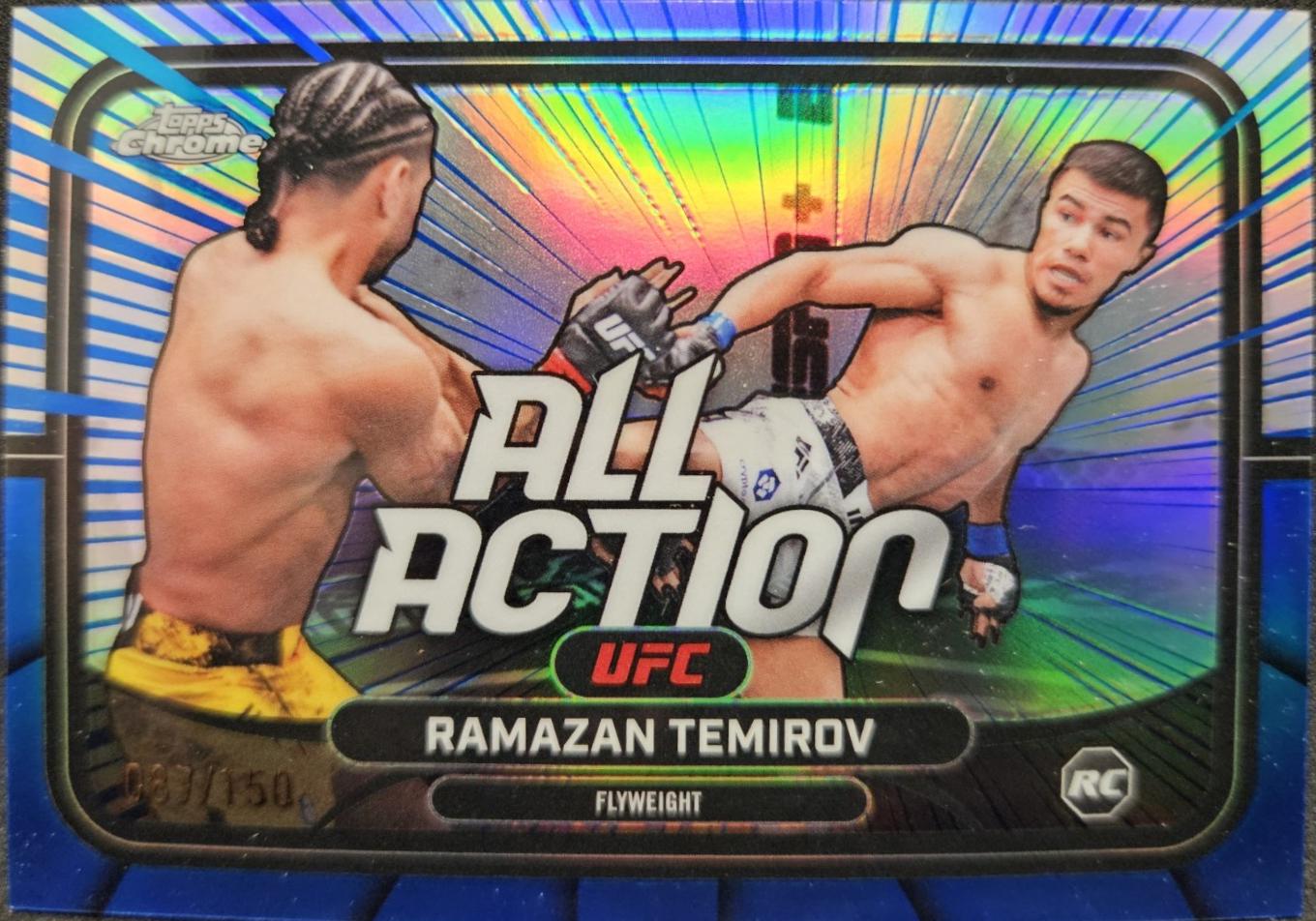 Ramazan Temirov 2026 Topps Chrome UFC All-Action #AA-6 Blue Refractor