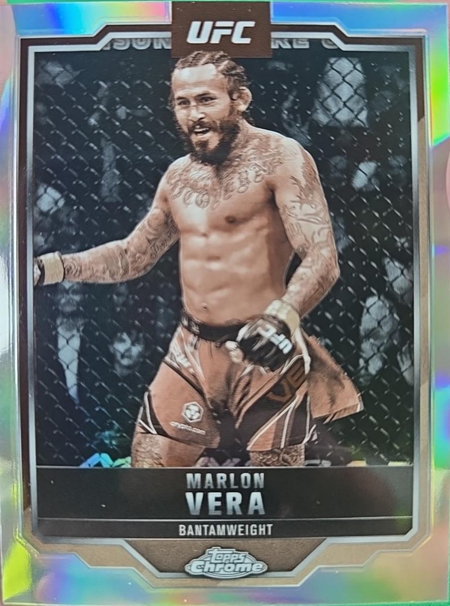 Marlon Vera 2025 Topps Chrome UFC Base #151 Sepia Refractor