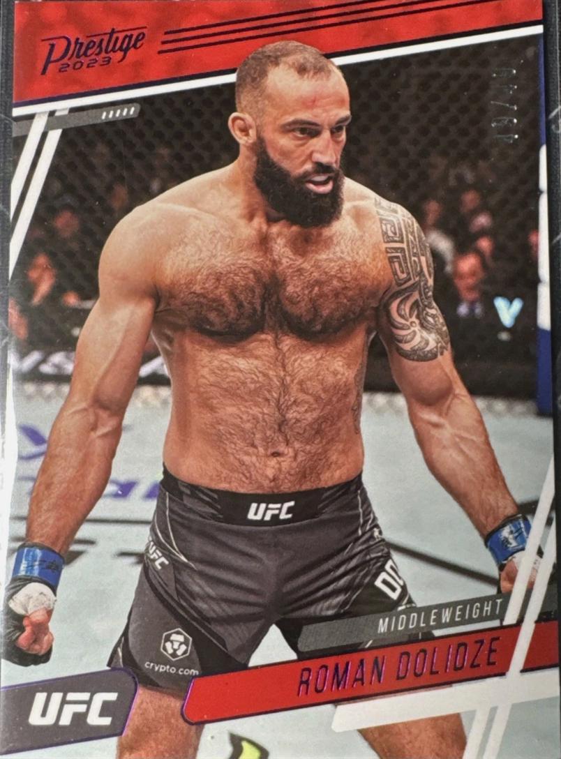 Roman Dolidze 2023 Panini Chronicles UFC Base Prestige #173 Purple