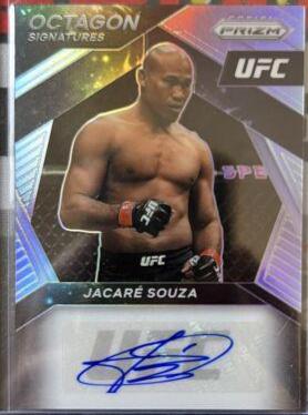 Ronaldo Souza 2021 Panini Prizm UFC Octagon Signatures #2 Silver