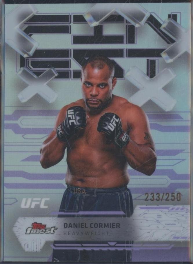 Daniel Cormier 2025 Topps Finest UFC Base Common #42 Purple Refractor