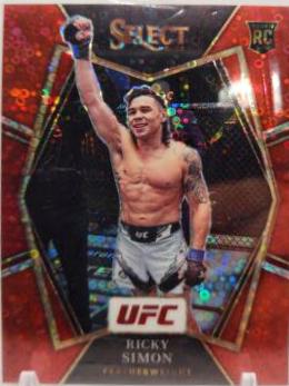 Ricky Simon 2022 Panini Select UFC Premier Level #109 Red Disco