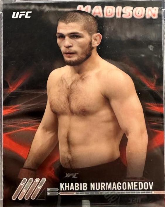 Khabib Nurmagomedov 2017 Topps UFC Knockout Base #45 Red