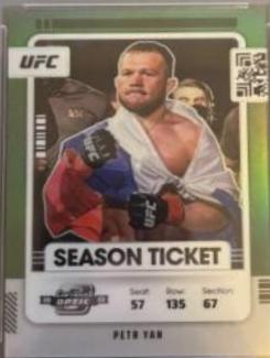 Petr Yan 2022 Panini Chronicles UFC Base Contenders Optic Season Ticket #352 Green