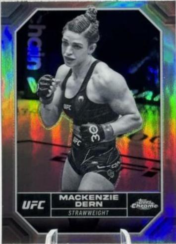 Mackenzie Dern 2024 Topps Chrome UFC Base #117 Negative Refractor